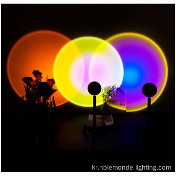 USB Rainbow Sunset Red Projector LED 야간 조명